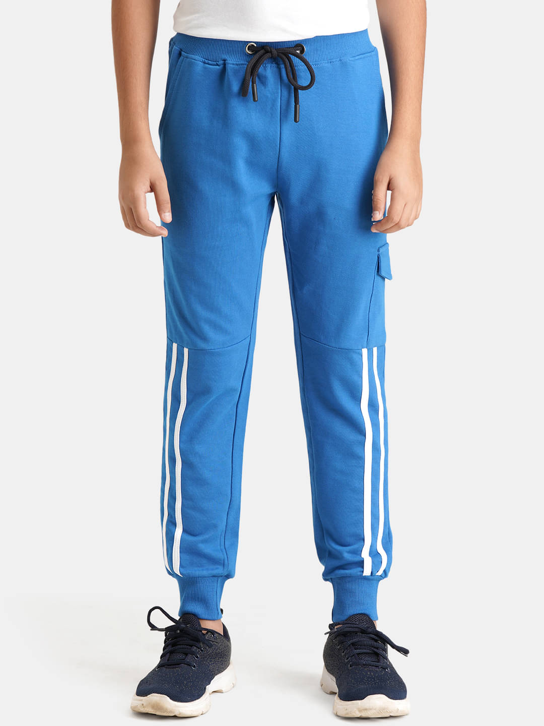     			Urbano Juniors Pack of 1 Boys Cotton Blend Trackpant ( Blue )
