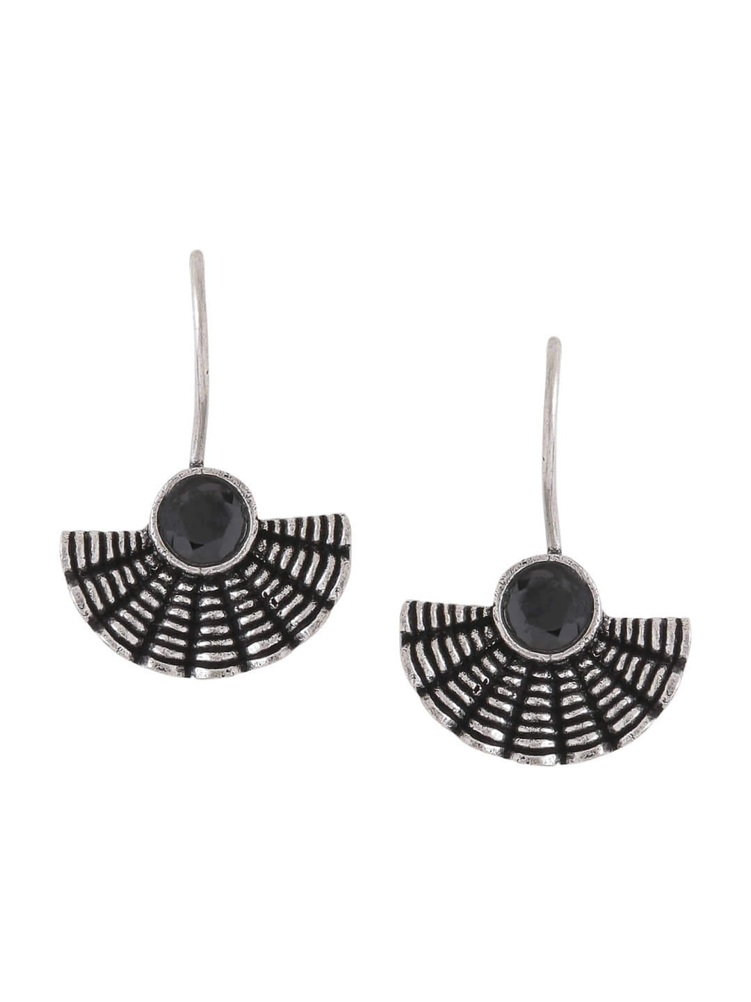 VIRAASI - Black Danglers Earrings ( Pack of 1 ) - Earrings | Buy online on ZillyBuy