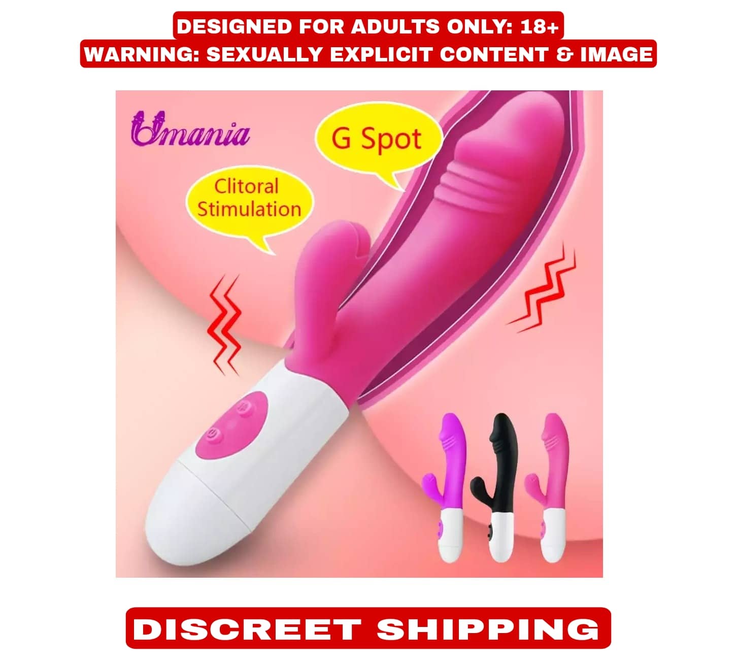 10 SPEED G SPOT RABBIT VIBRATING DILDO VIBRATOR BY KAMAHOUSE