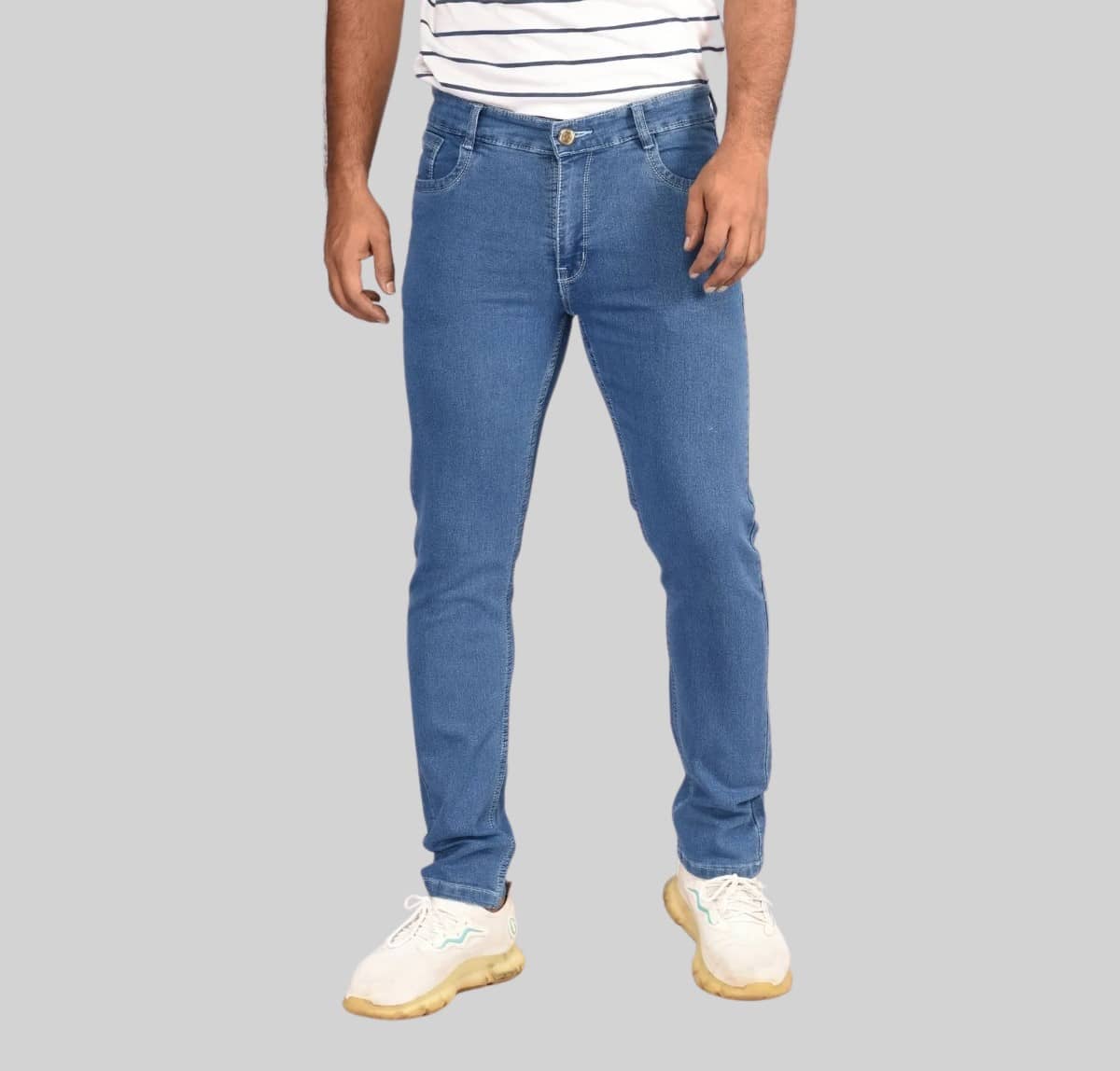 Aflash - Light Grey Denim Slim Fit Men's Jeans ( Pack of 1 ) - Jeans | Buy online on ZillyBuy