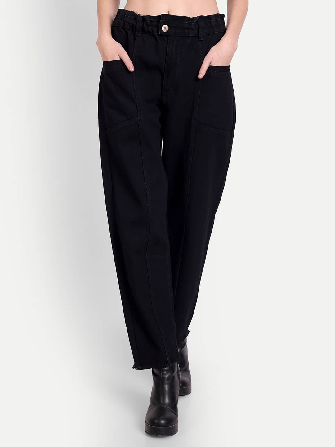     			AngelFab - Black Denim Boyfriend Fit Women's Jeans ( Pack of 1 )