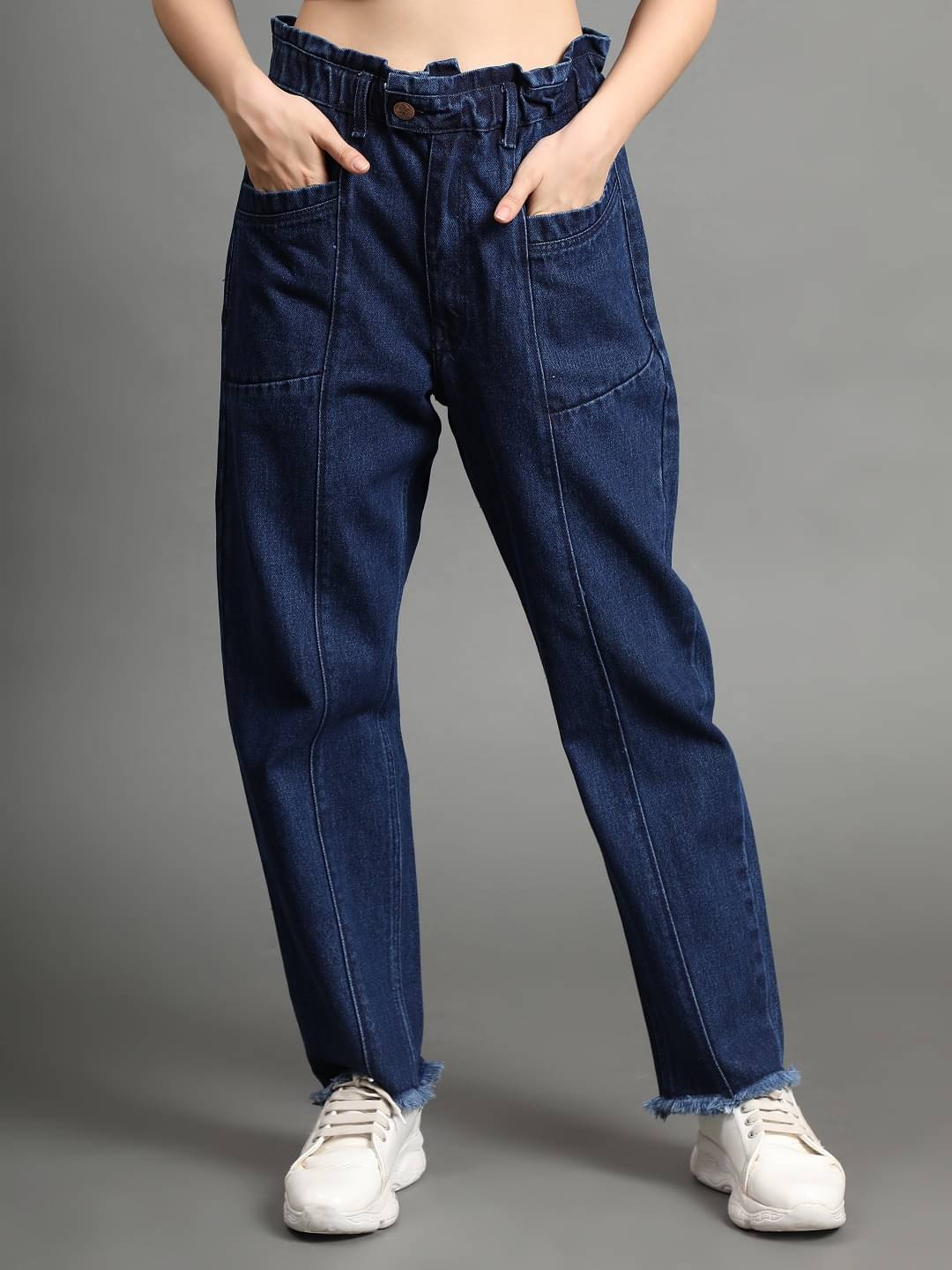     			AngelFab - Blue Denim Boyfriend Fit Women's Jeans ( Pack of 1 )