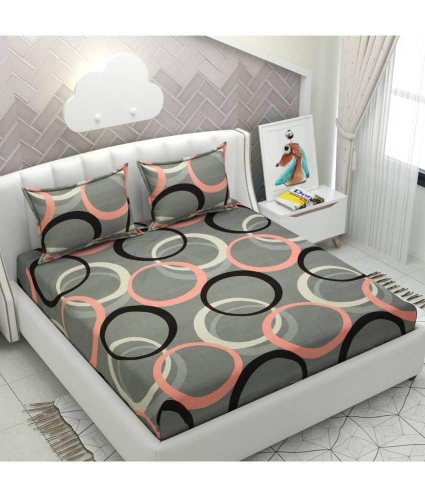     			Apala Microfiber Double Bedsheet ( Gray )