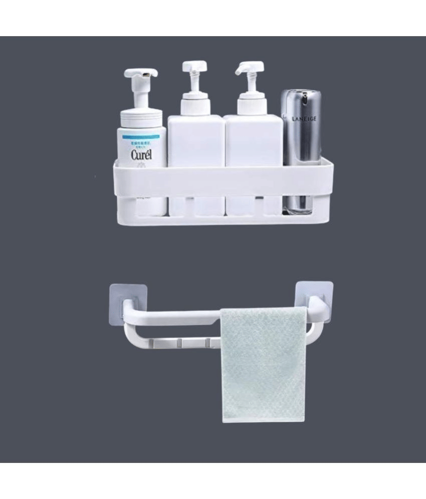 BLUE HOME AND KITCHEN Plastic Wall Hung Shelf BLUE HOME AND KITCHEN Plastic Wall Hung Shelf