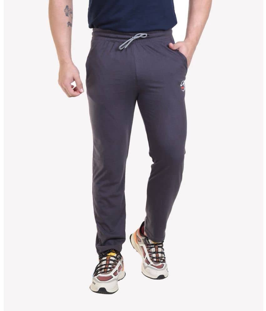 Bombay Velvet - Grey Cotton Blend Men's Trackpants ( Pack of 1 ) - Track Pants | Buy online on ZillyBuy