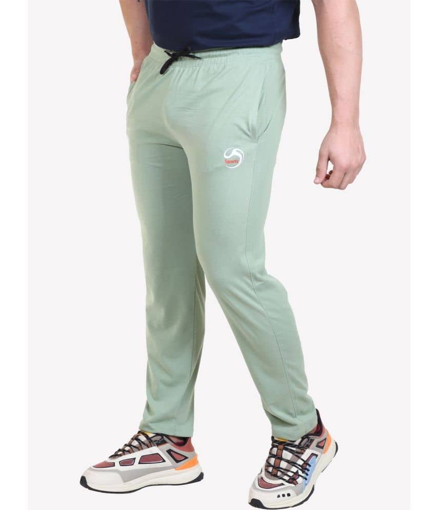 Bombay Velvet - Light Green Cotton Blend Men's Trackpants ( Pack of 1 ) - Track Pants | Buy online on ZillyBuy