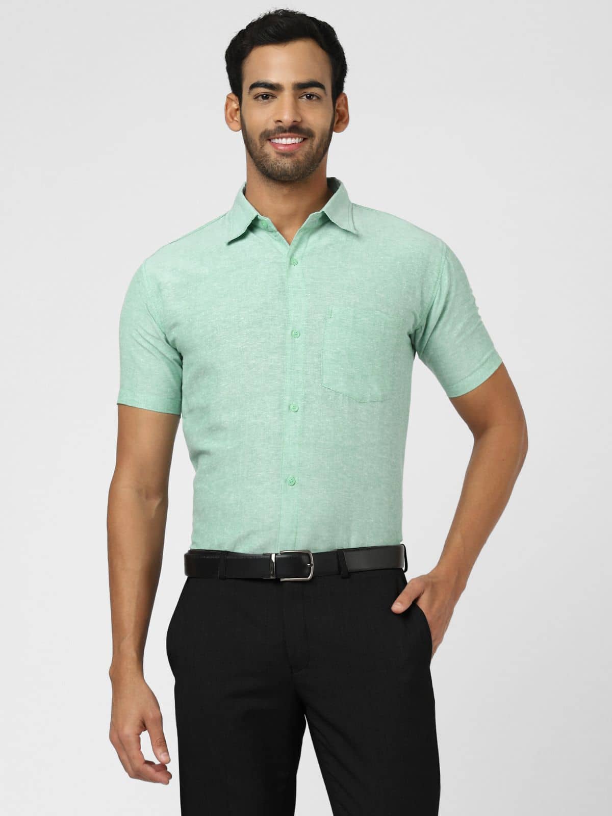 DESHBANDHU DBK - Green Cotton Regular Fit Men's Casual Shirt (Pack of 1 )