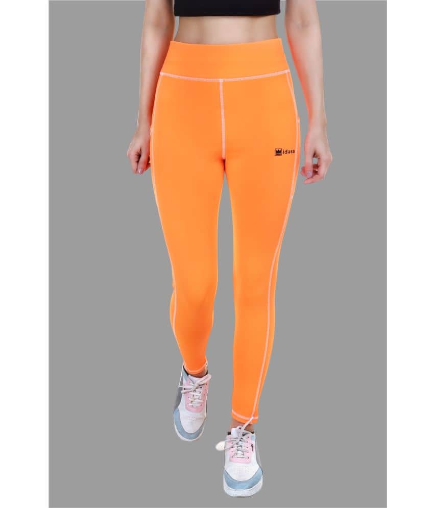 IDASS - Lycra Slim Fit Orange Women's Jeggings ( Pack of 1 )