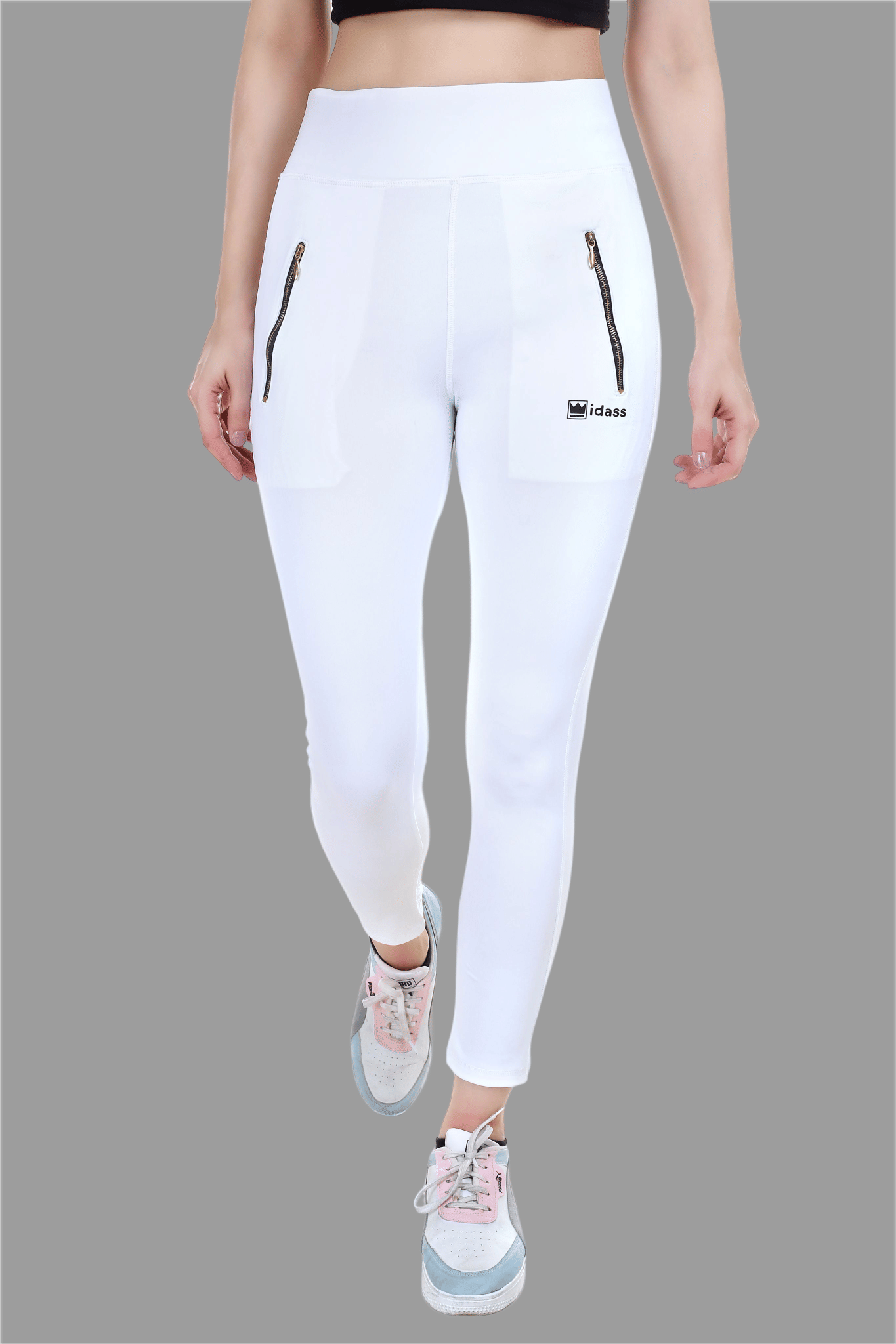 IDASS - Lycra Slim Fit White Women's Jeggings ( Pack of 1 )