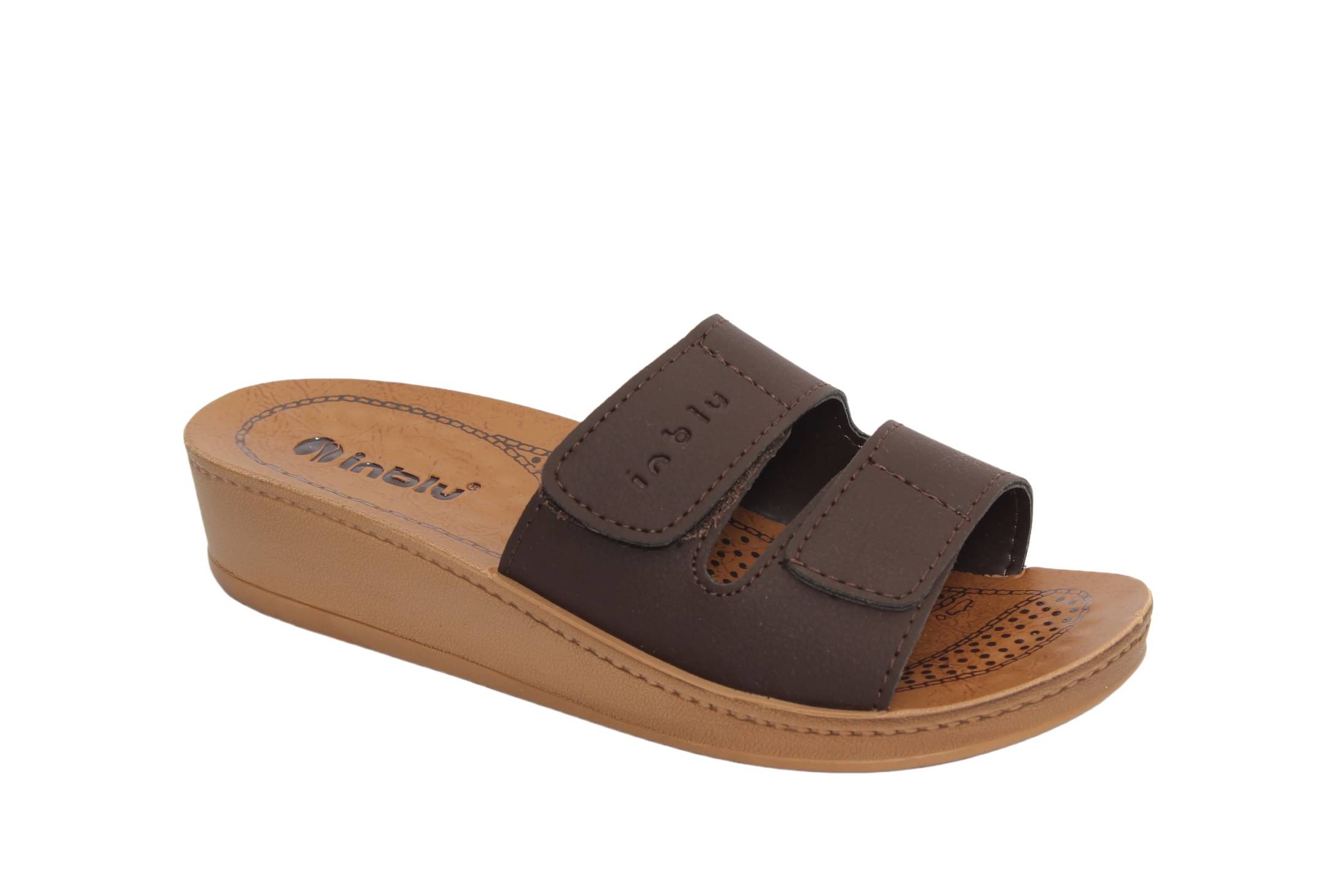     			Inblu - Brown Women's Slip On Heels