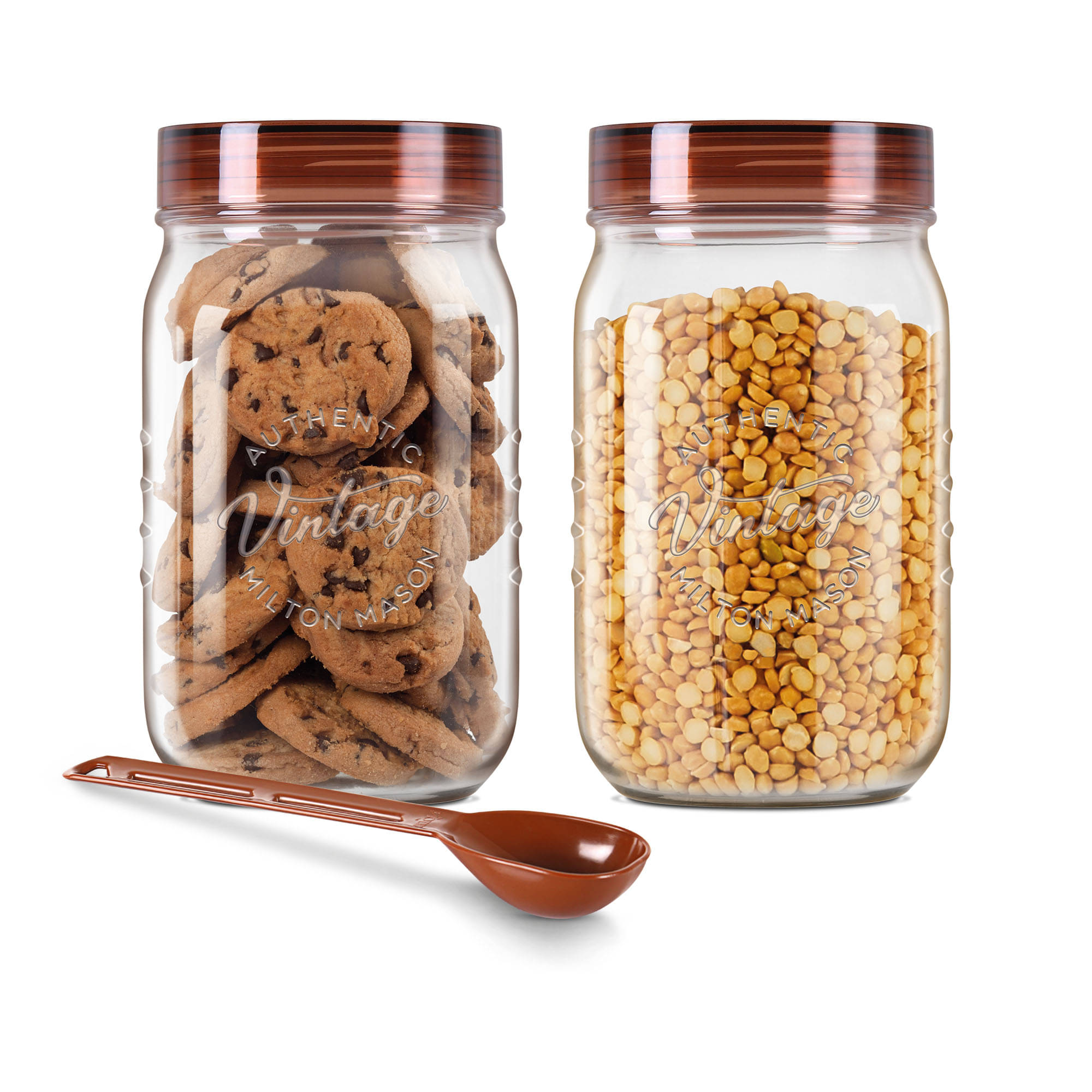     			Milton Vintage Pet Jar Set of 2, 1 Litre Each, Transparent