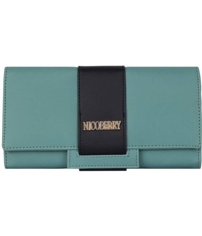     			Nicoberry - Green Faux Leather Purse