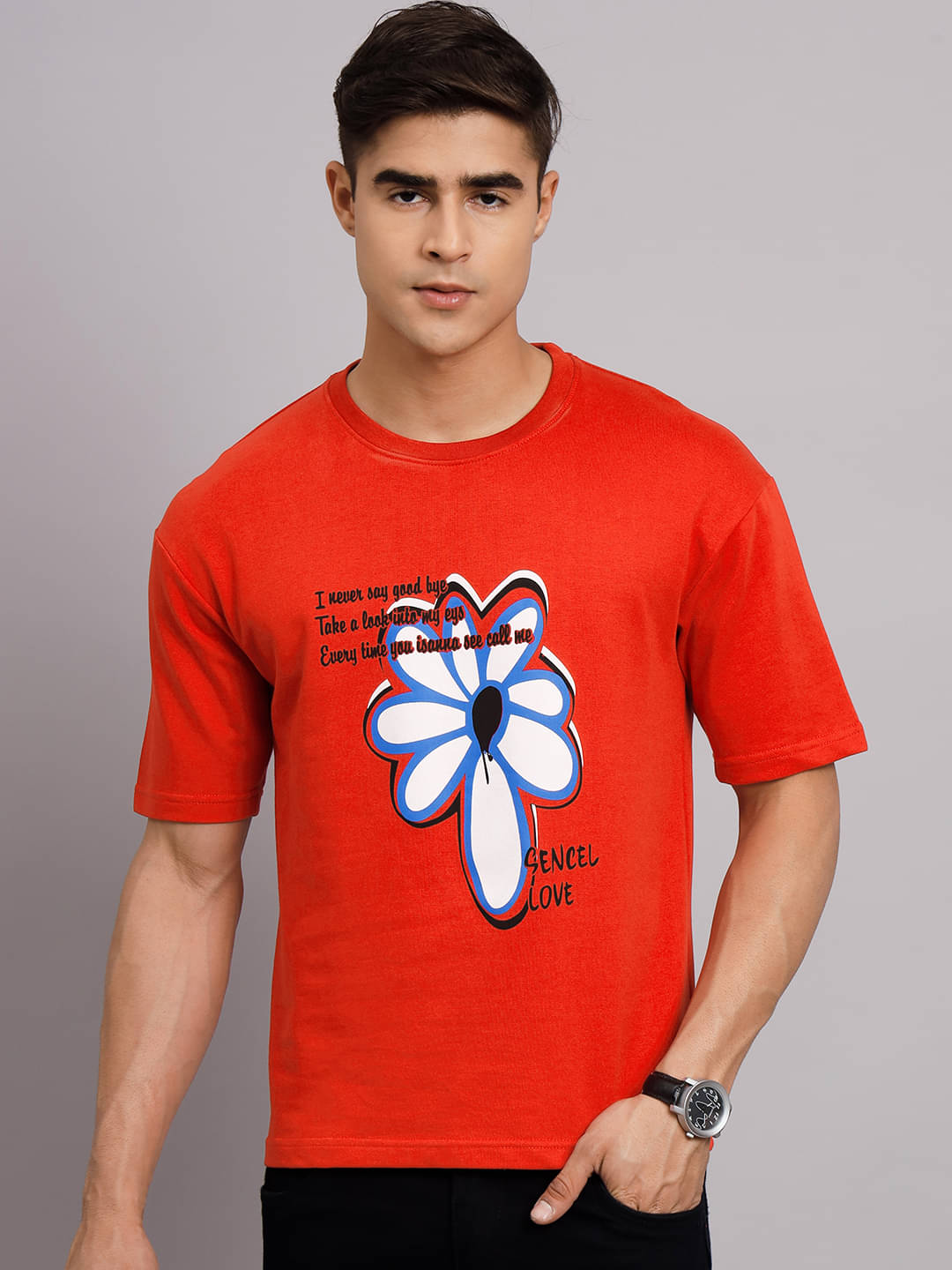 OBAAN Pack of 1 Cotton Blend Regular Fit Men's T-Shirt ( Red ) OBAAN Pack of 1 Cotton Blend Regular Fit Men's T-Shirt ( Red )