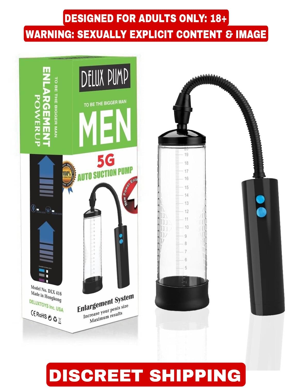     			PREMIUM QUALITY CHARGEABLE AUTOMATIC FULL POWER PENIS ENLARGEMENT PUMP FOR MEN BY NAUGHTY WORLD