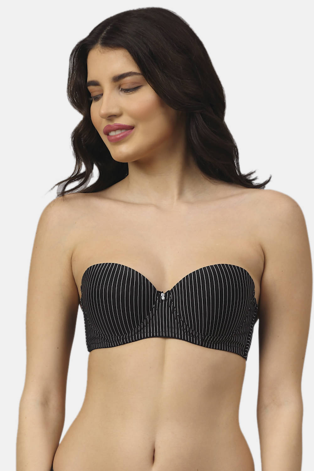    			PrettyCat Polyester Lightly Padded Women's Balconette Bra ( Black )