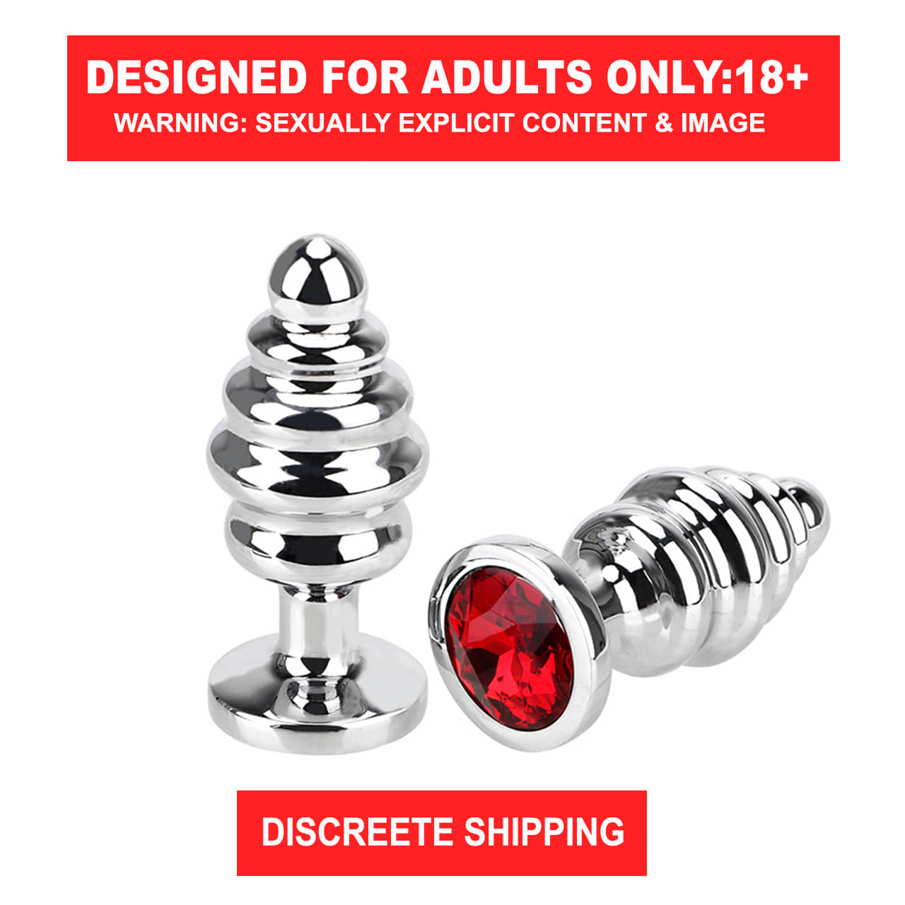 Spiral Butt Metal Anal Plug Sex Toys For Men Women