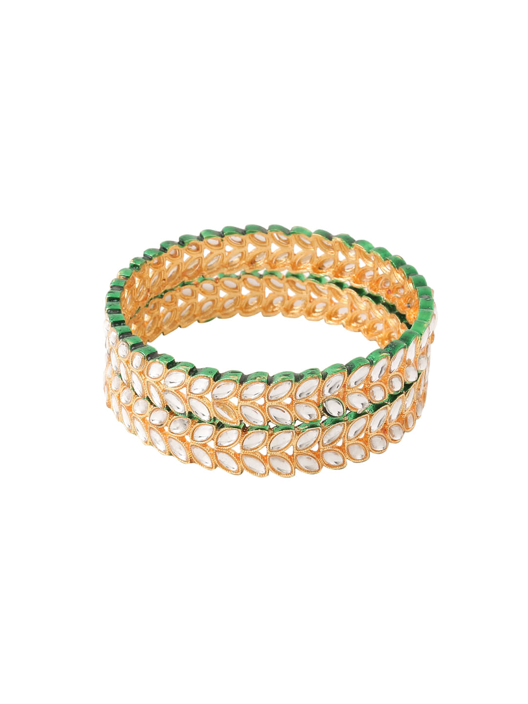 VIRAASI - Gold Bangle Set ( Pack of 1 ) - Bangles & Bracelets | Buy online on ZillyBuy