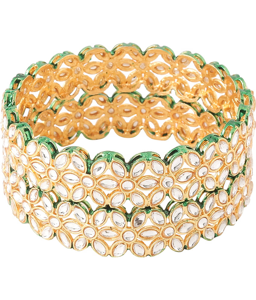 VIRAASI - Gold Bangle Set ( Pack of 1 ) - Bangles & Bracelets | Buy online on ZillyBuy