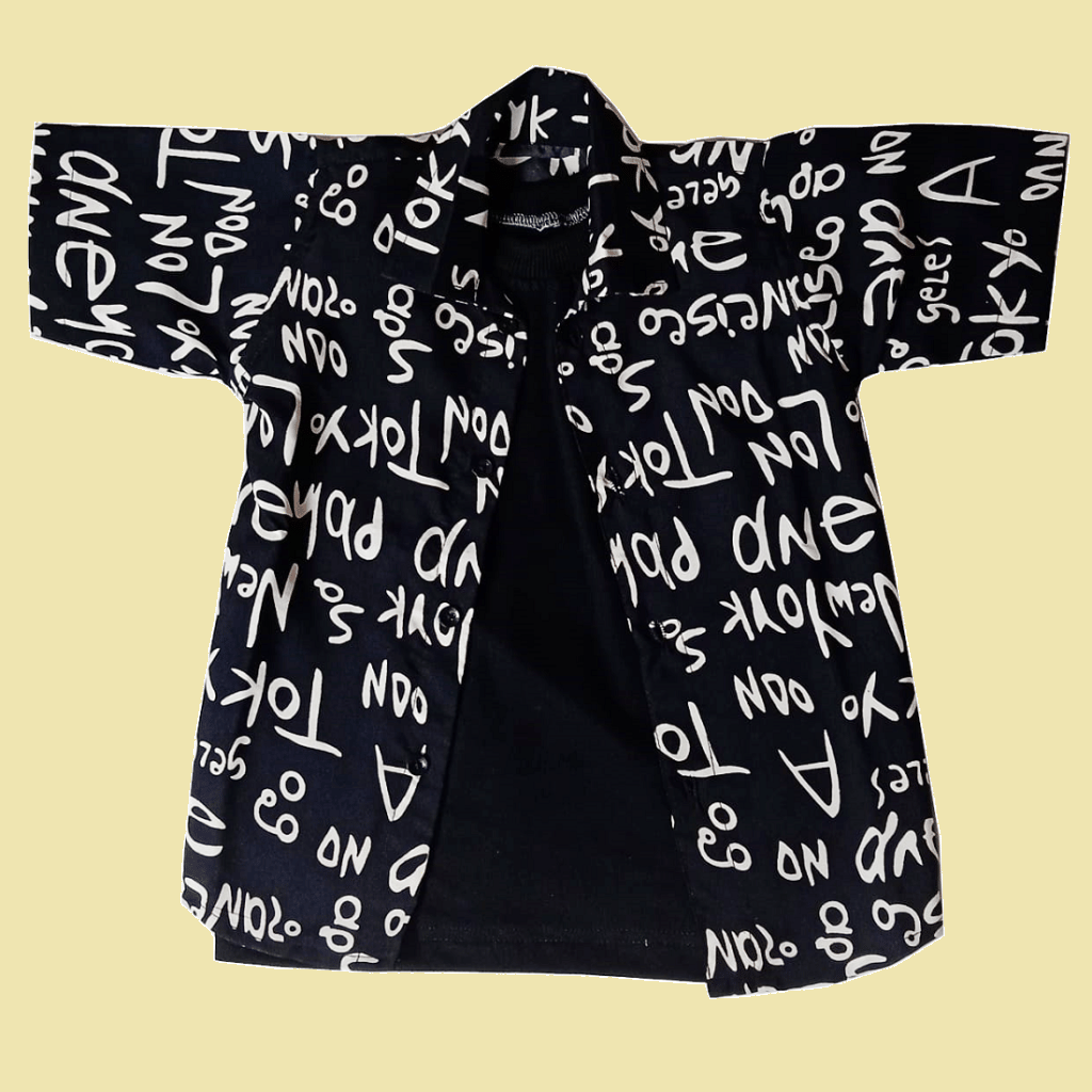     			harshvardhanmart.com Pack of 1 Baby Boys Crepe Shirt ( Black )