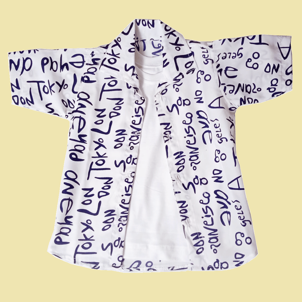 harshvardhanmart.com Pack of 1 Baby Boys Crepe Shirt ( White )