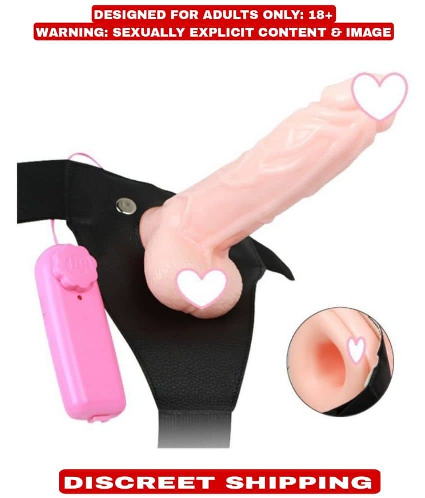 kamahouse 7 inch Big Hollow Strap On Dildo with Vibration and belt Female Sex Toykamahouse 7 inch Big Hollow Strap On Dildo with Vibration and belt Female Sex Toy