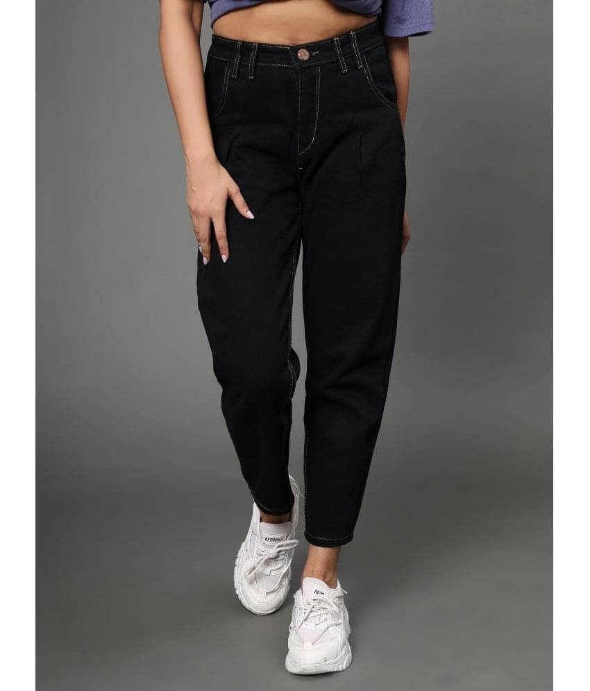     			AngelFab - Black Denim Straight Fit Women's Jeans ( Pack of 1 )