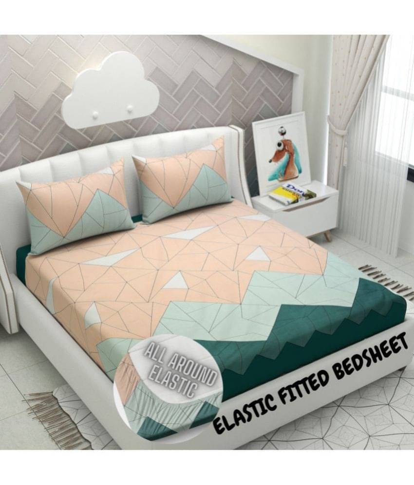     			Apala Microfiber Double Bedsheet ( Blue )
