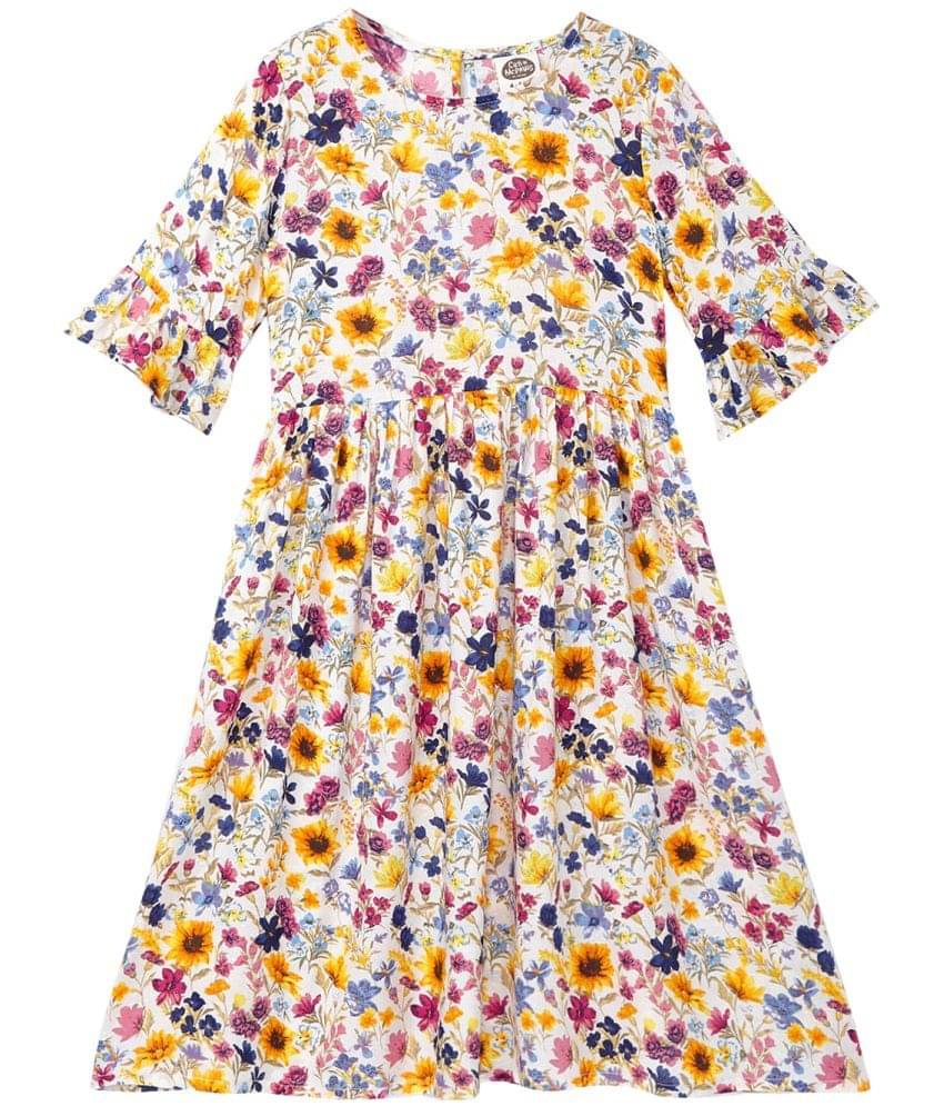     			Cub Mcpaws Rayon A-line Dress For Girls ( Pack of 1 , Yellow )
