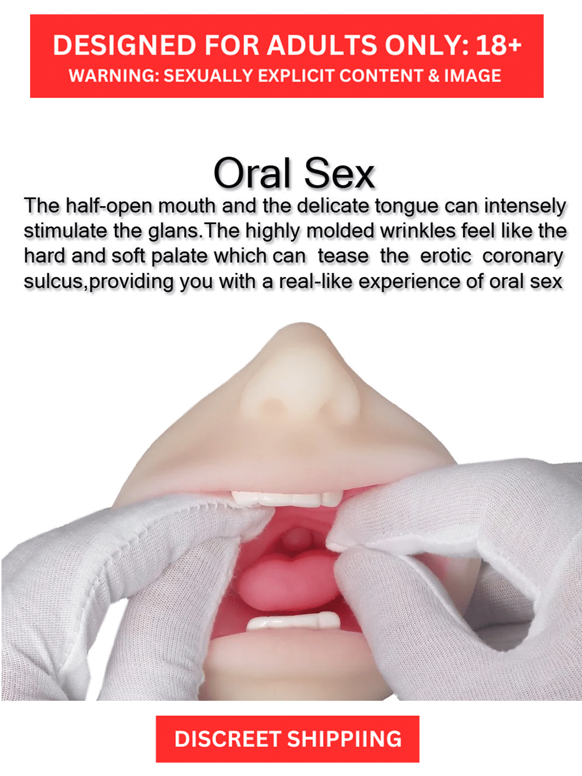 Dual Feature Sensa Tease Blow Job Masturbator - High-Quality Soft Silicone Material Comfortable to use, Realistic Feel, Waterproof design for Men Dual Feature Sensa Tease Blow Job Masturbator - High-Quality Soft Silicone Material Comfortable to use, Realistic Feel, Waterproof design for Men