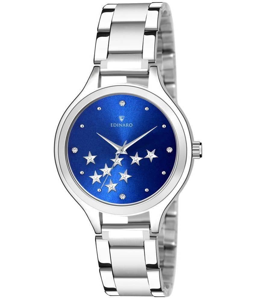 EDINARO - Silver Stainless Steel Analog Womens Watch
