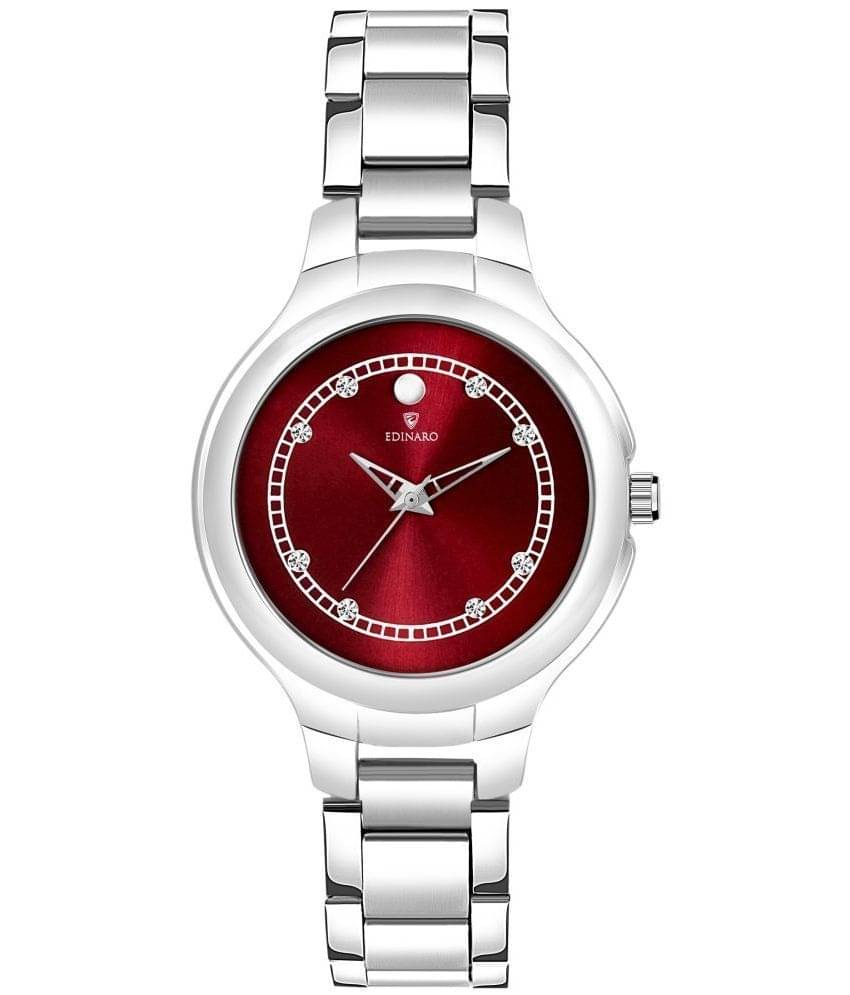     			EDINARO - Silver Stainless Steel Analog Womens Watch