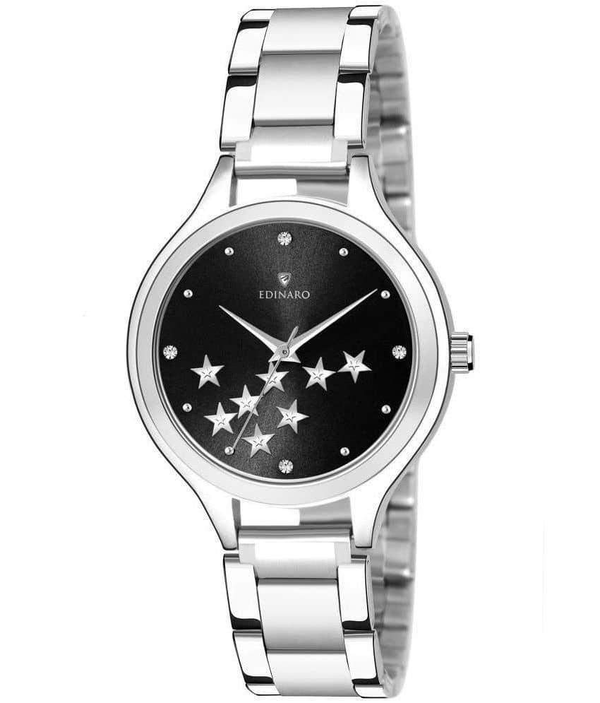 EDINARO - Silver Stainless Steel Analog Womens Watch