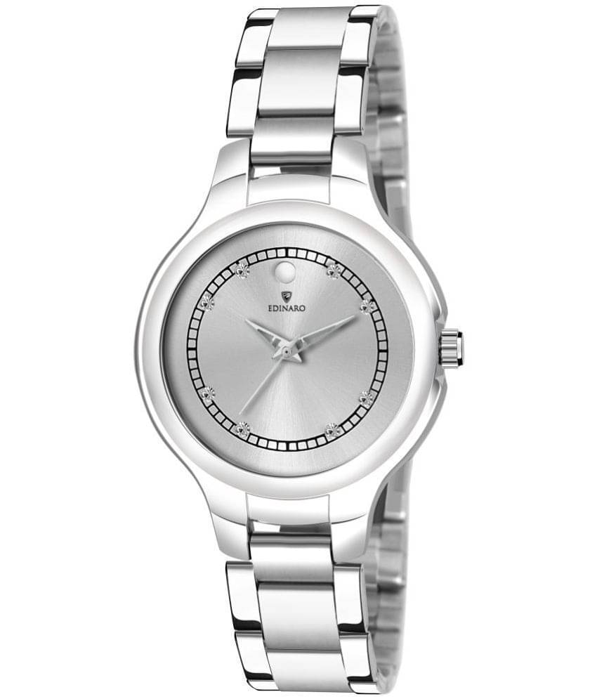     			EDINARO - Silver Stainless Steel Analog Womens Watch