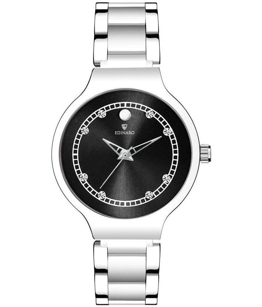     			EDINARO - Silver Stainless Steel Analog Womens Watch