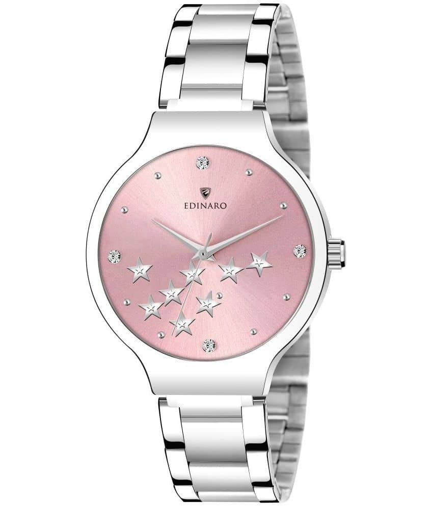 EDINARO - Silver Stainless Steel Analog Womens Watch