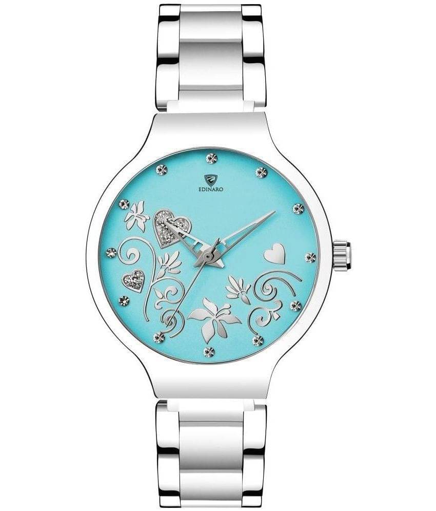     			EDINARO - Silver Stainless Steel Analog Womens Watch