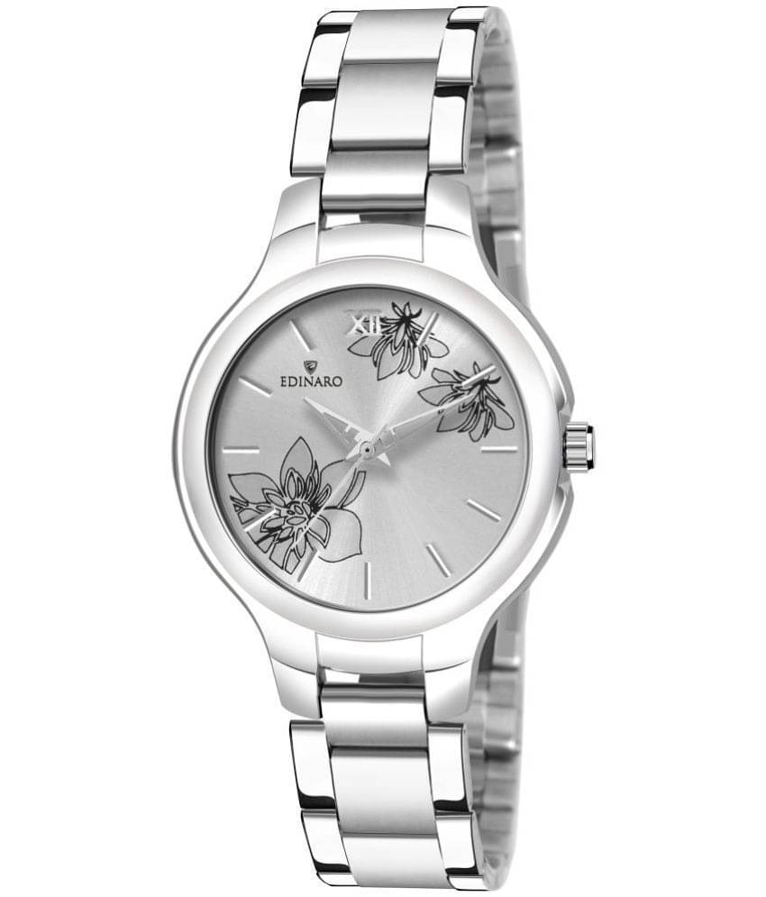     			EDINARO - Silver Stainless Steel Analog Womens Watch