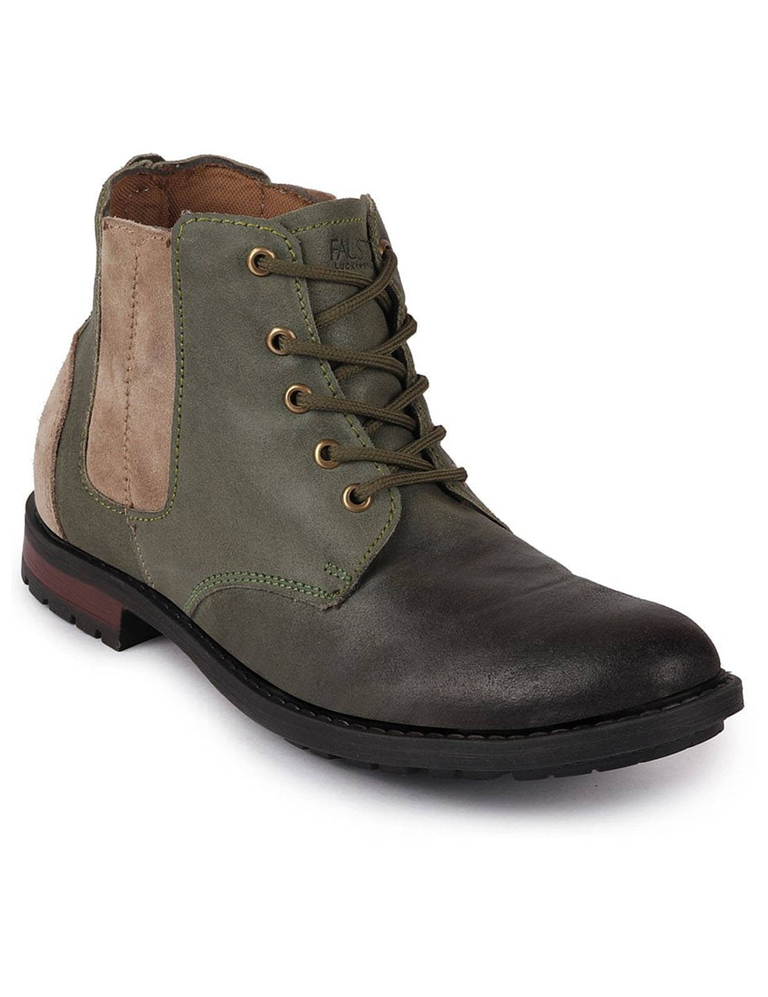     			Fausto - Olive Men's Chelsea Boots