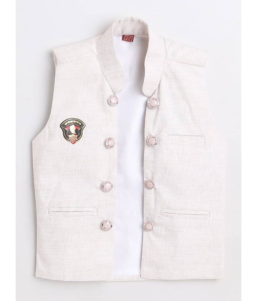 Fourfolds Pack of 1 Boys Cotton Blend Shirt & Pants Set ( Blue )