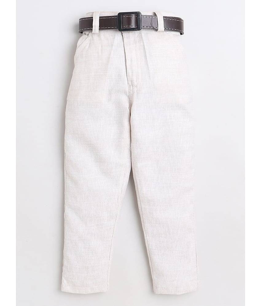 Fourfolds Pack of 1 Boys Cotton Blend Shirt & Pants Set ( Blue )