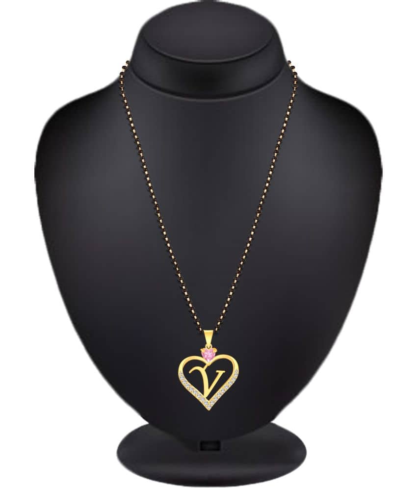 HEER COLLECTION - Golden Mangalsutra ( Pack of 1 )