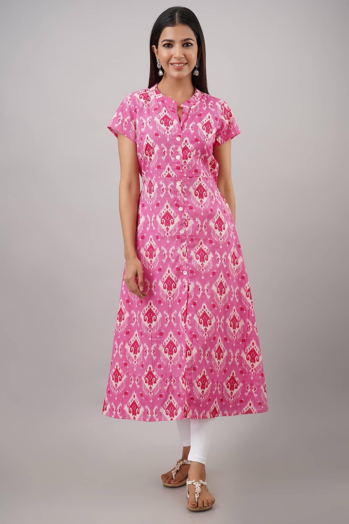 IRIDAA JAIPUR - Pink Rayon Women's A-line Kurti ( Pack of 1 ) - Kurtis, Tunics | Buy online on ZillyBuy