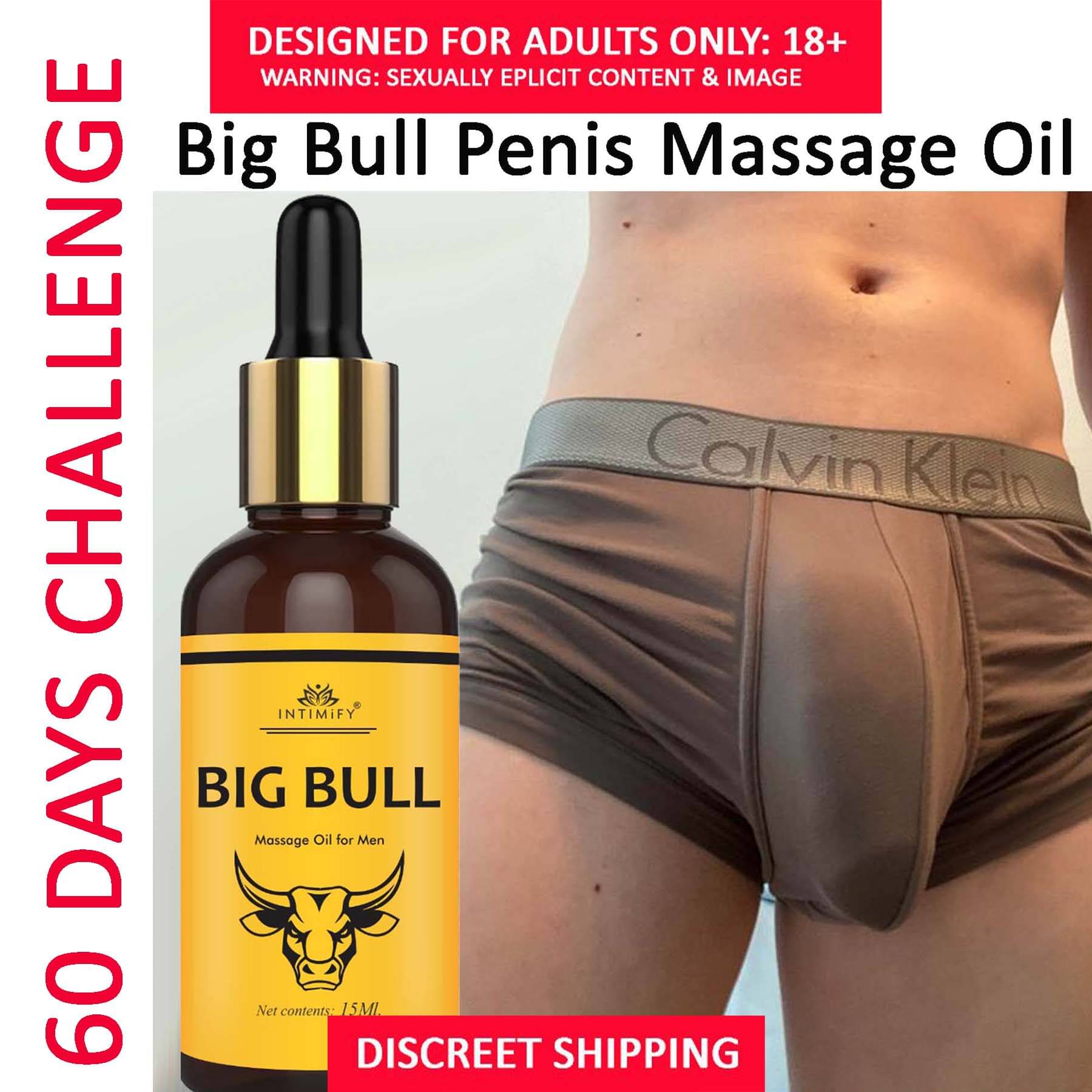 Intimify Big Bull Oil, ling massage oil, sandas oil, sandaha massage oil, ling oil, 9 inch, 15 ml Intimify Big Bull Oil, ling massage oil, sandas oil, sandaha massage oil, ling oil, 9 inch, 15 ml