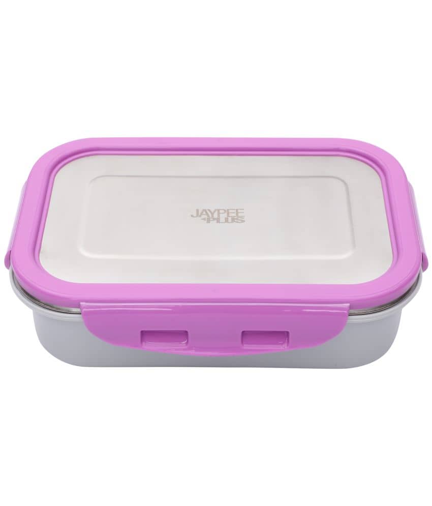 Jaypee Plus - Purple Stainless Steel Lunch Box ( Pack of 1 )