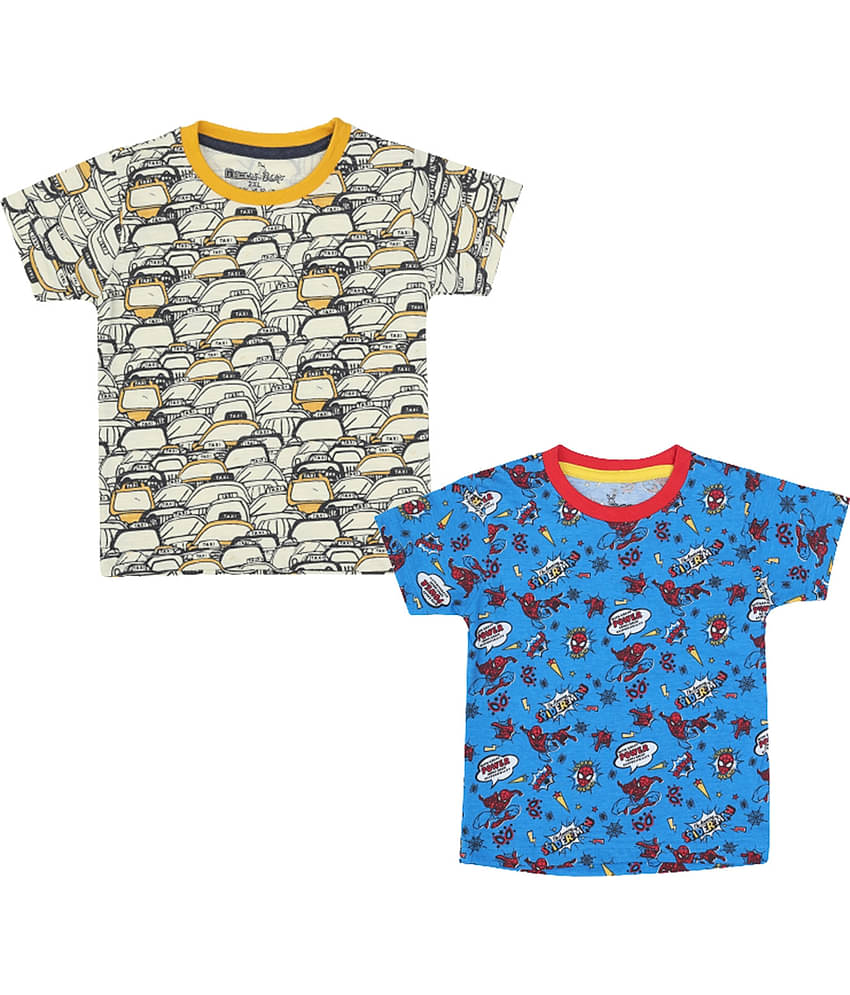 NammaBaby Pack of 1 Boys Cotton T-Shirt ( Orange )