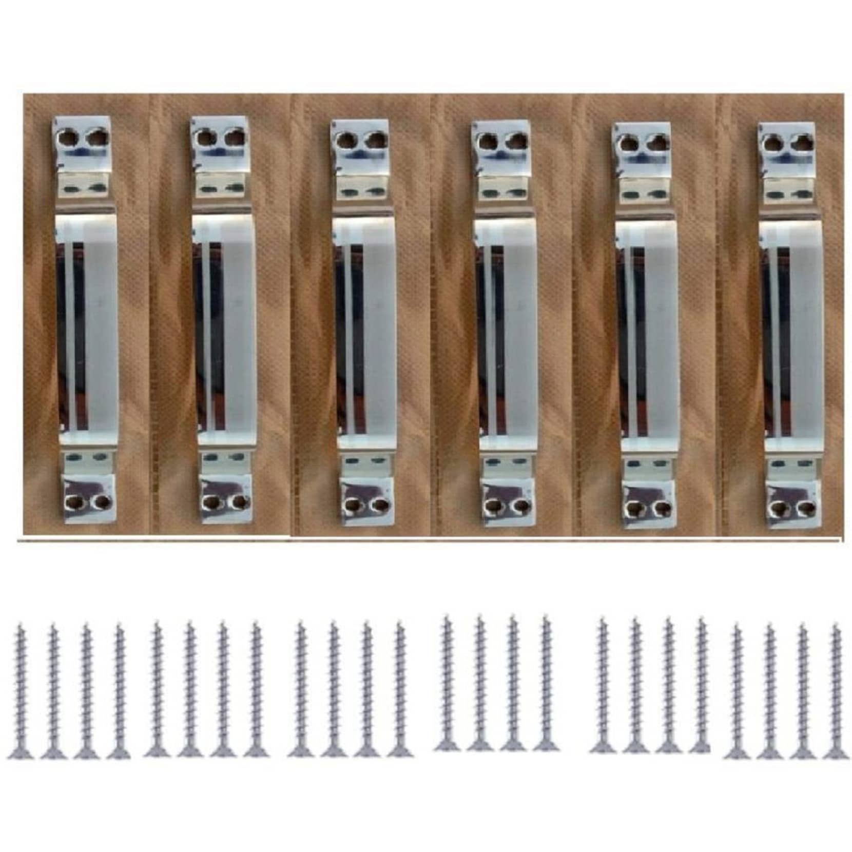 ONJECX Stainless Steel 6 Inches Handle for Home & Kitchen Doors/Cabinet/Window Handles - Hox (Pack of 6 Pcs) SS016CH