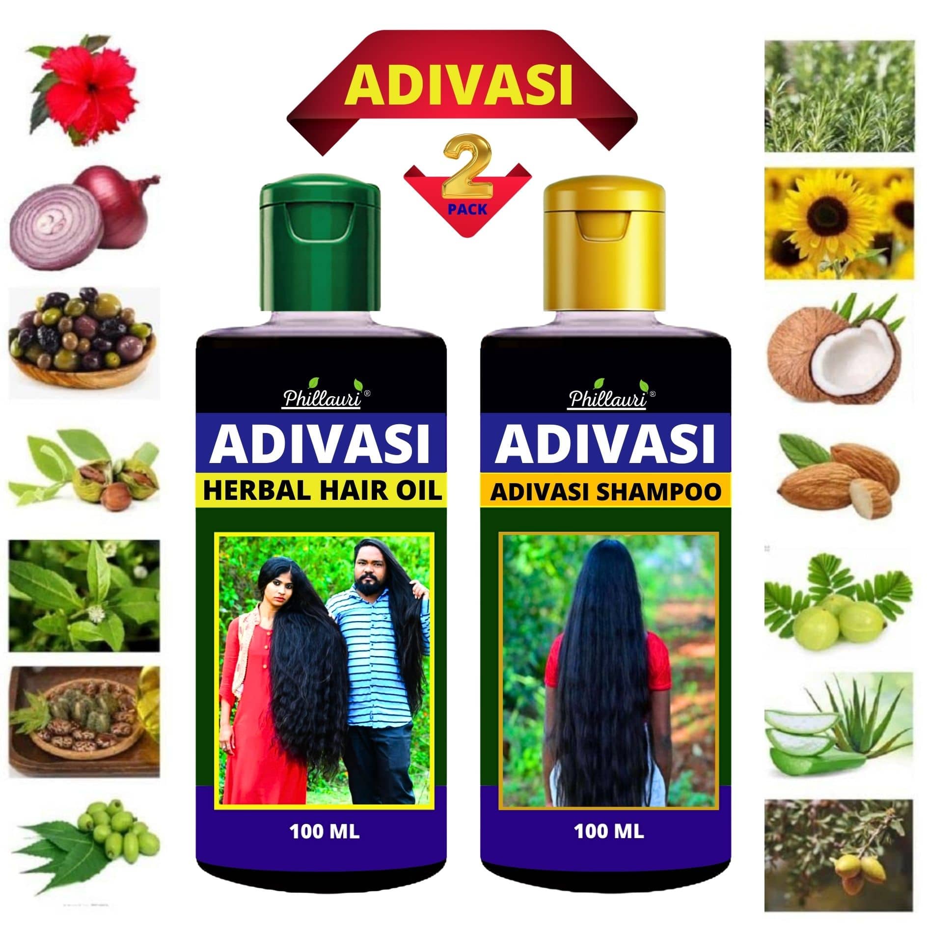 Phillauri Adivasi Hair Oil & Hair shampoo combo kit