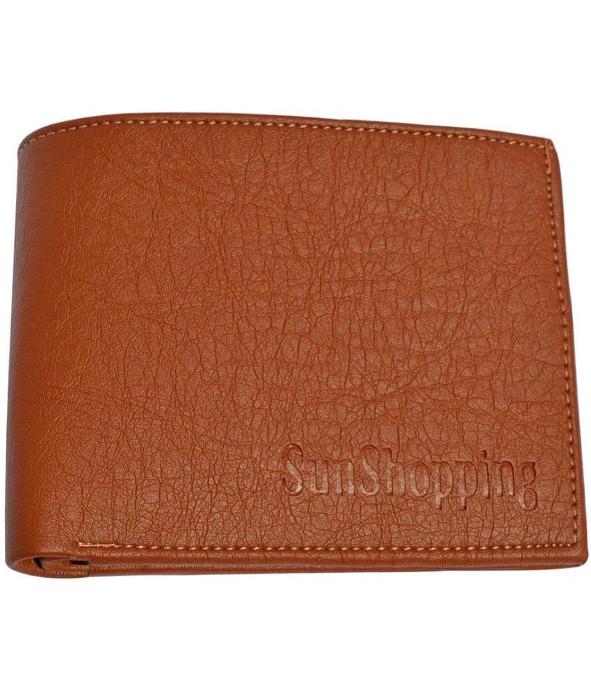     			SUNSHOPPING - Orange PU Men's Regular Wallet ( Pack of 1 )