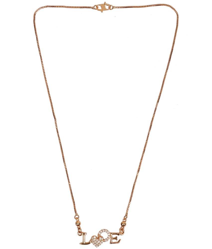     			Sunhari Jewels - Rose Gold Pendant ( Pack of 1 )