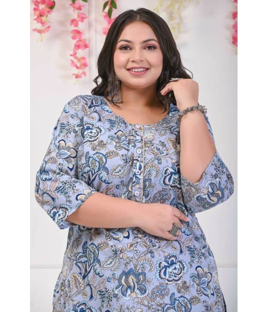Swasti - Green Cotton Women's Straight Kurti ( Pack of 1 ) - Kurtis, Tunics | Buy online on ZillyBuy